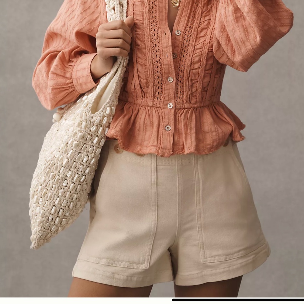 The Kit High-Rise Utility Shorts by Pilcro